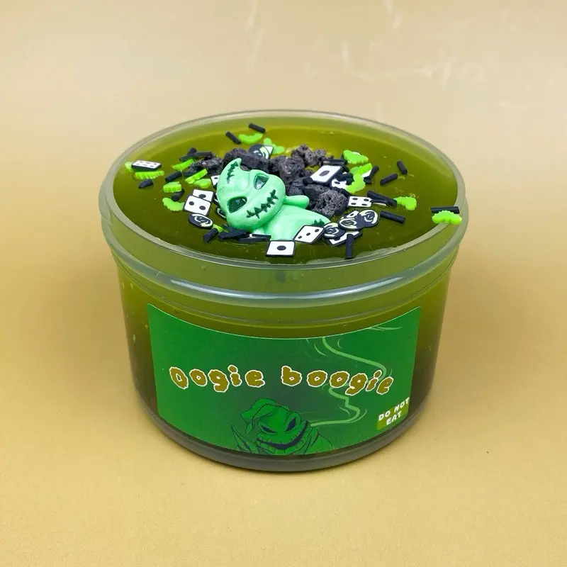 Oogie boog slime | 7oz slime | gel clear lava rock slime | clear slime