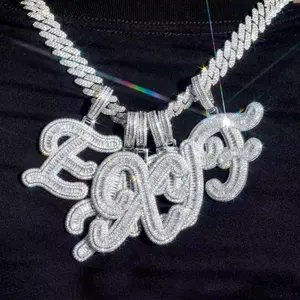 18K Gold Vacuum Plated Copper Initial Necklaces with 5A+ Sri Lanka Zircon Gothic A-Z Pendants, Hypoallergenic Cubic Zirconia Rhinestone Necklace Chain, Men's Accessories for Daily Wear, Gift Idea