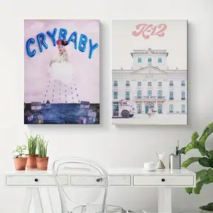 2pcs Pop Music Singer Posters, Aesthetic Music Album Covers, Canvas Art Wall Decor, Modern Art Poster for Bedroom & Living Room, Modern Home Decor Decoration