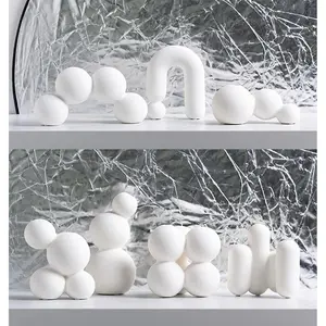 White Handmade Ceramic Table Vase