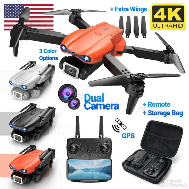 Drone X Pro Quadcopter 2026 Model 5G 4K HD GPS Dual Camera WiFi FPV Foldable Remote Control