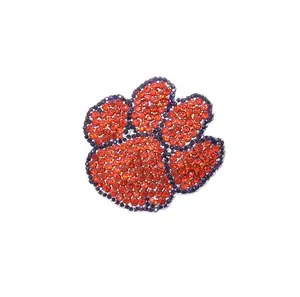 Clemson Rhinestone Crystal Pin for Women - Fashion Accessory