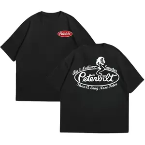 Peterbilt Trucking T-Shirt, Funny Long Nose Peter Slogan with Pin-Up and Classic Logo, Perfect for Diesel Lovers and CDL Drivers, Unisex T-Shirt