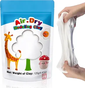 Modeling Clay, 24/36 Colors Air Dry Clay   for , Super Light Magic Clay with Sculpting Tools and Project, No-Sticky and  (White Color)