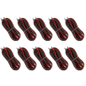 20 ft Ultra Flex 100% OFC RCA Cable Wire – 10-Pack (RCA-20FT.10PK)