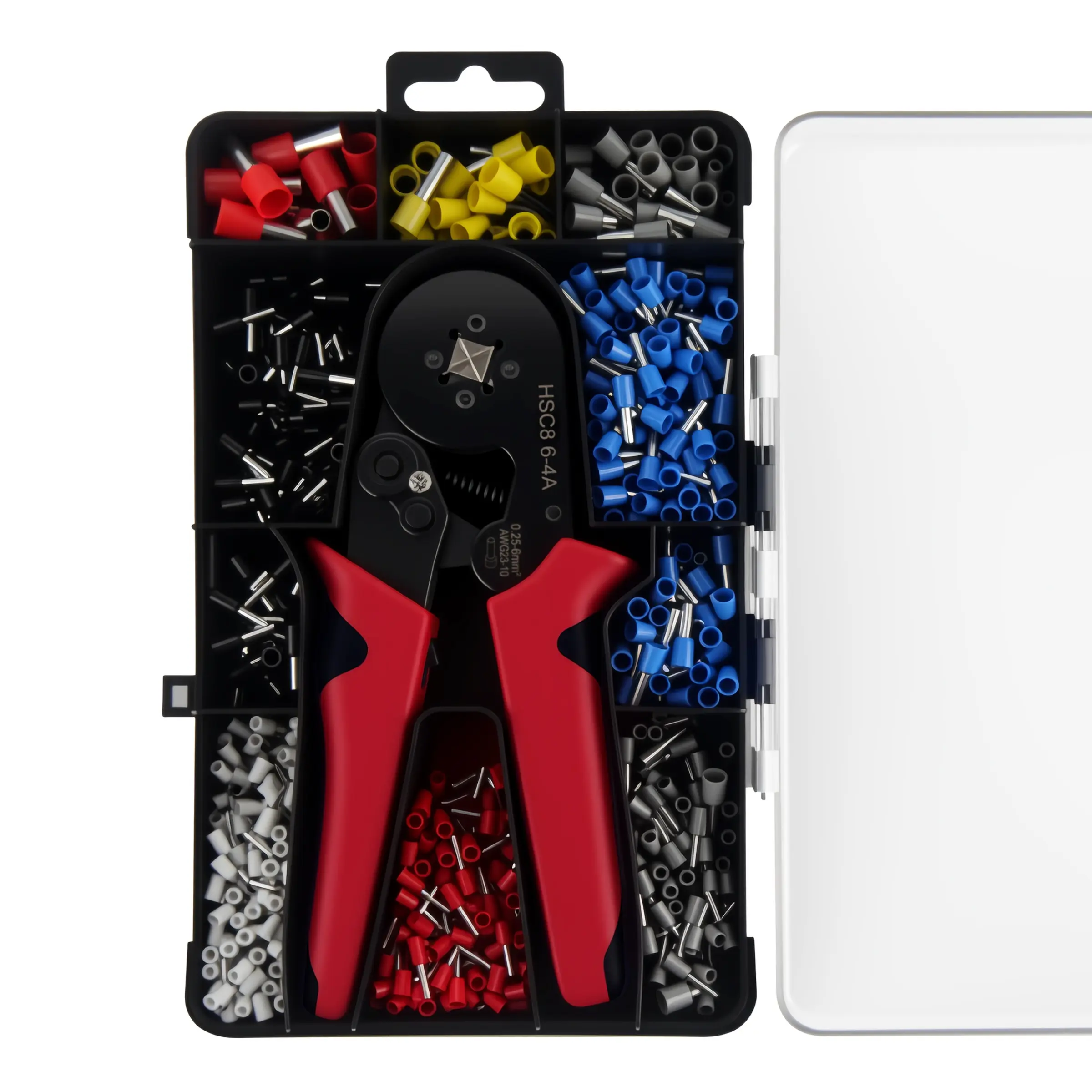 1200pcs Cold Press Terminal + Crimp Tool Set, Multipurpose Plier Set, multifunctional wire terminal crimping tool, wire crimping tool set with storage box, insulated wire connectors with crimper plier, hand tools, home accessories