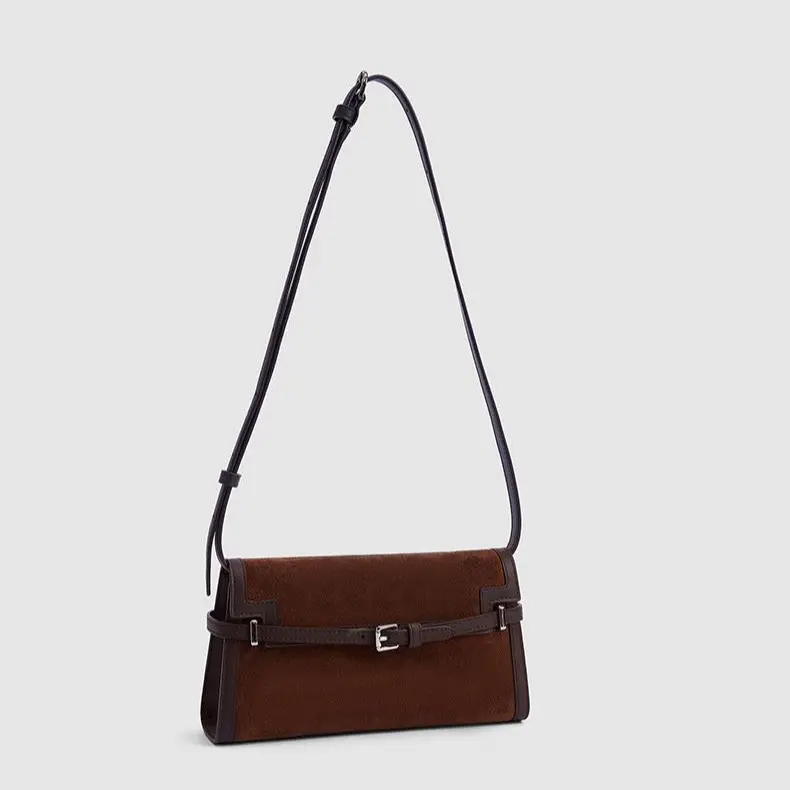 TUSCAN'S FIRENZE Women's Genuine Cowhide Leather Shoulder Bag - Quiet Luxury, Minimalist Design, Everyday Carry Crossbody Purse with Crossbody Strap, Genuine Leather