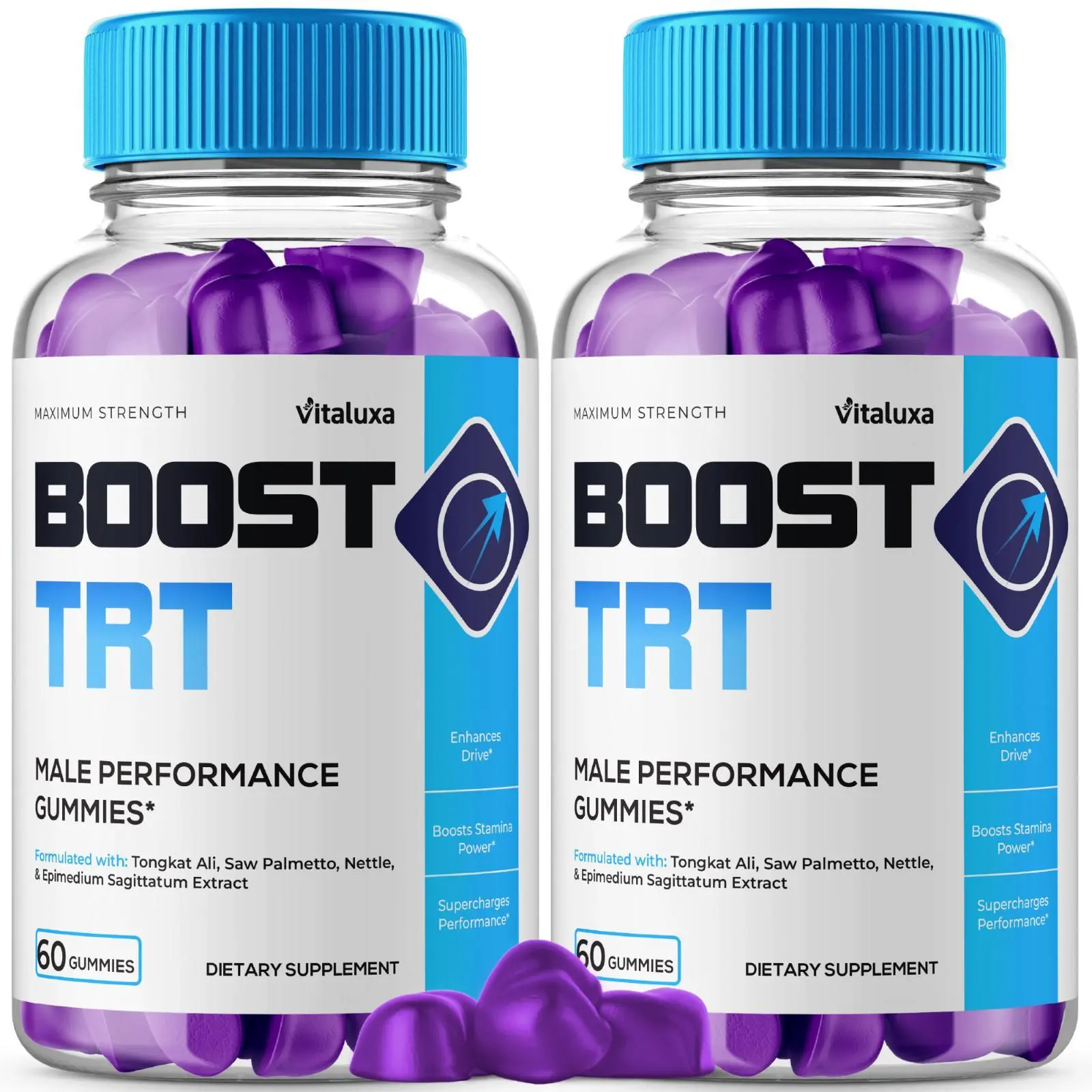 (2 Pack) Boost TRT Male Gummies BoostTRT Performance Gummy for Men (120 Gummies)