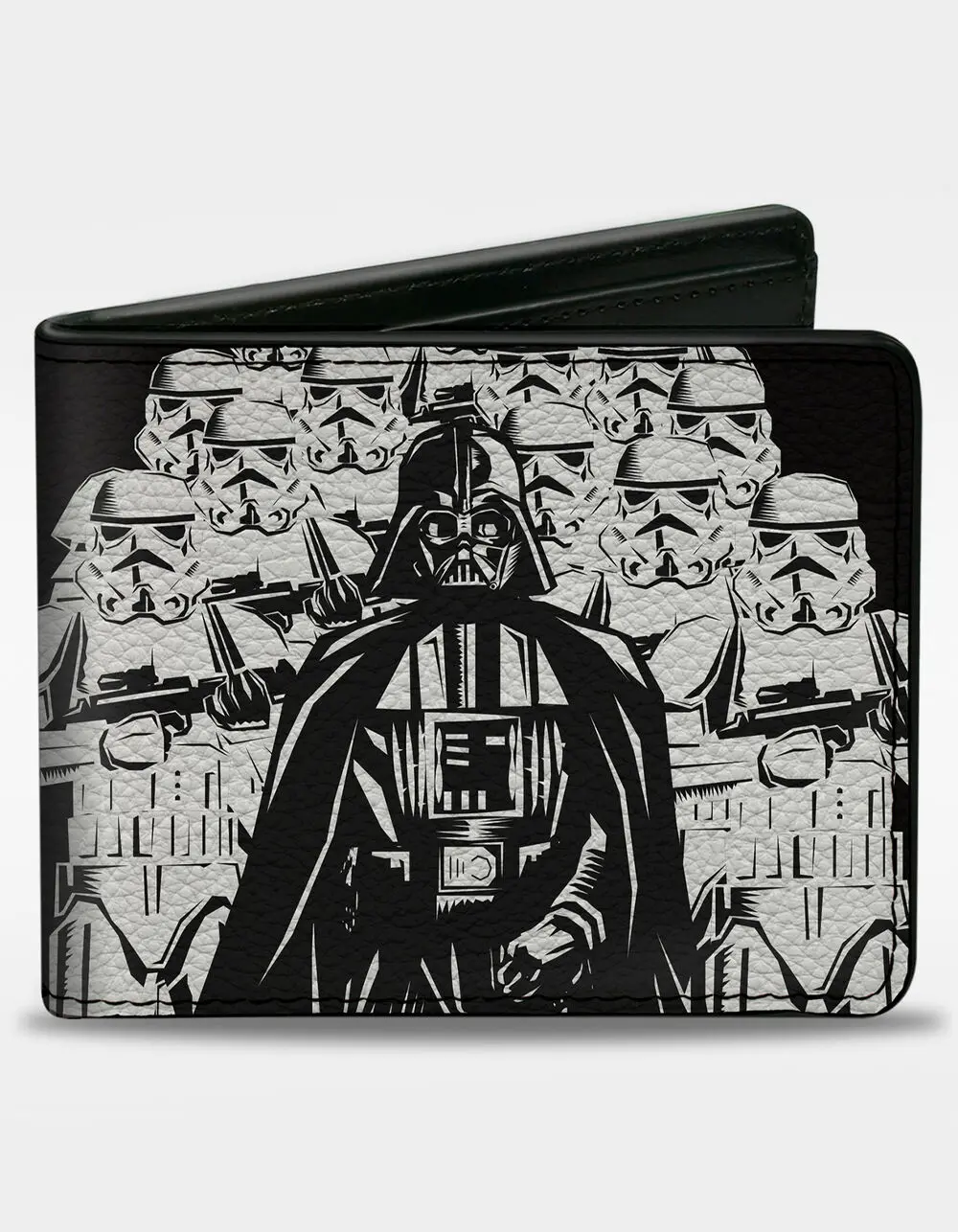 BUCKLE-DOWN  Mens Star Wars Darth Vader And Stormtroopers Chinese Bifold Wallet, Multi-Colored