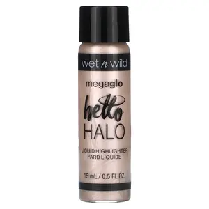 wet n wild MegaGlo, Hello Halo Liquid Highlighter, 304A Halo, Goodbye, 0.5 fl oz (15 ml)