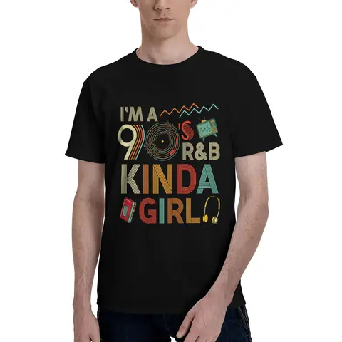 Women's Retro Funny Graphic T-Shirt - Casual, 90s Vibe Tee, Fashion Plain Short-Sleeve Round Neck Soft Cotton Machine Washable Throwback Top