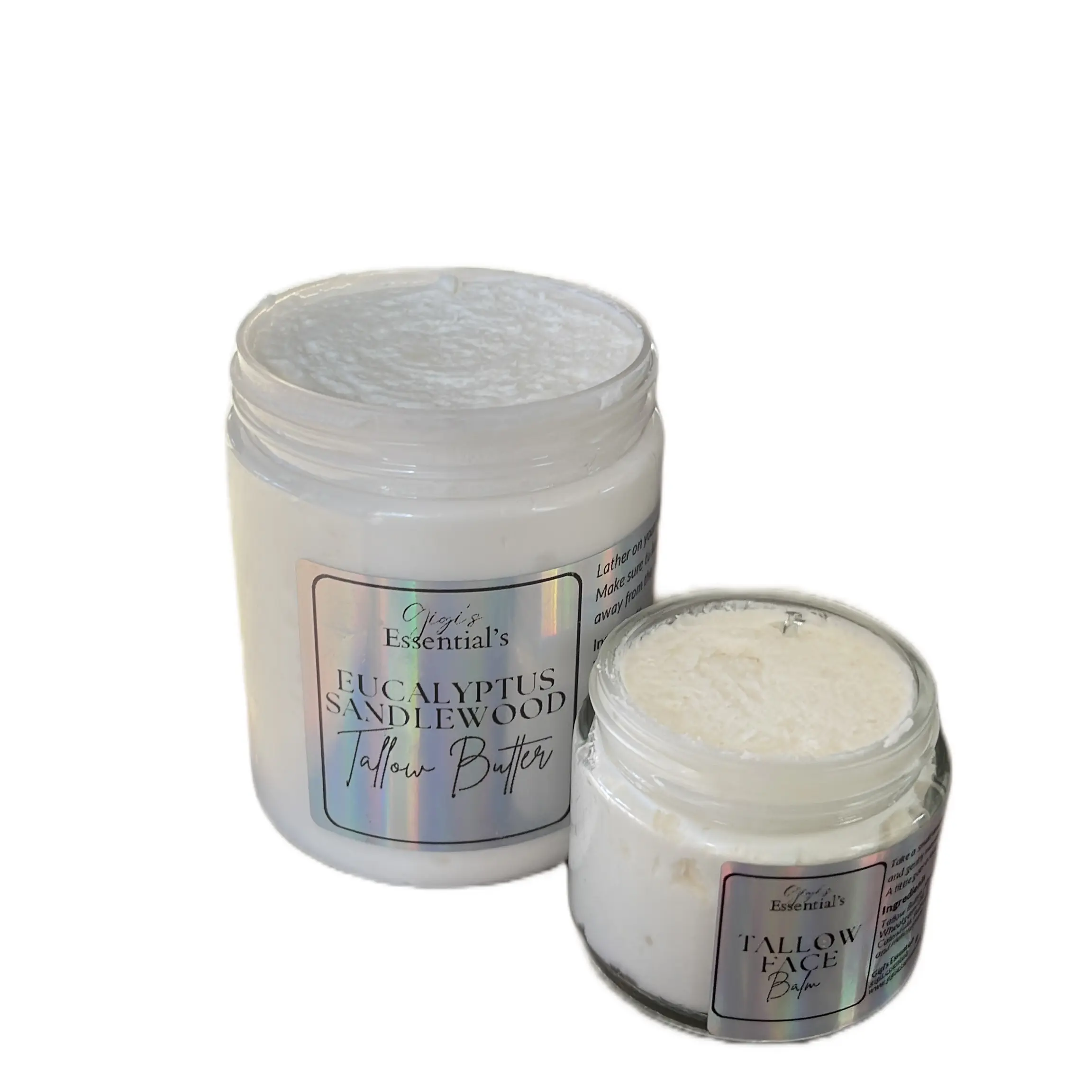 Tallow Face Balm and Body Butter Set- Natural Body Care for Skin