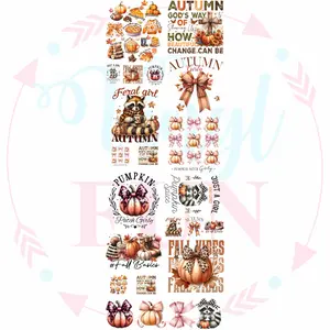 Girly Fall Ready To Roll Gang Sheet 22"x60" You Choose Transfer Type