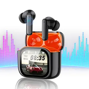 Wireless Bluetooth Earphones,LED Touch Screen,ANC Noise Cancelling,Charging Box,Built in Mic & Speakers,Touch & Voice Control,Suitable for Office,Sports,Study