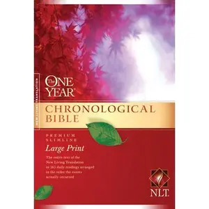 USED-One Year Chronological Bible-NLT-Premium Slimline Large Print by New Living Translation (Paperback)