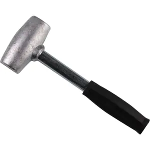 4lb Lead Hammer for Knock Off Wheels - Lead Alloy Non-Marring Automotive Dead Blow Hammer Perfect for Knock-Off Spinner Caps for Lowriders and Classic Cars with Wire Wheels