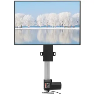 VEVOR Automated TV Elevator,  31" Stroke for Up to 60" Screens, Adjustable Height 42"-73", Remote Controlled, Supports 132 lbs