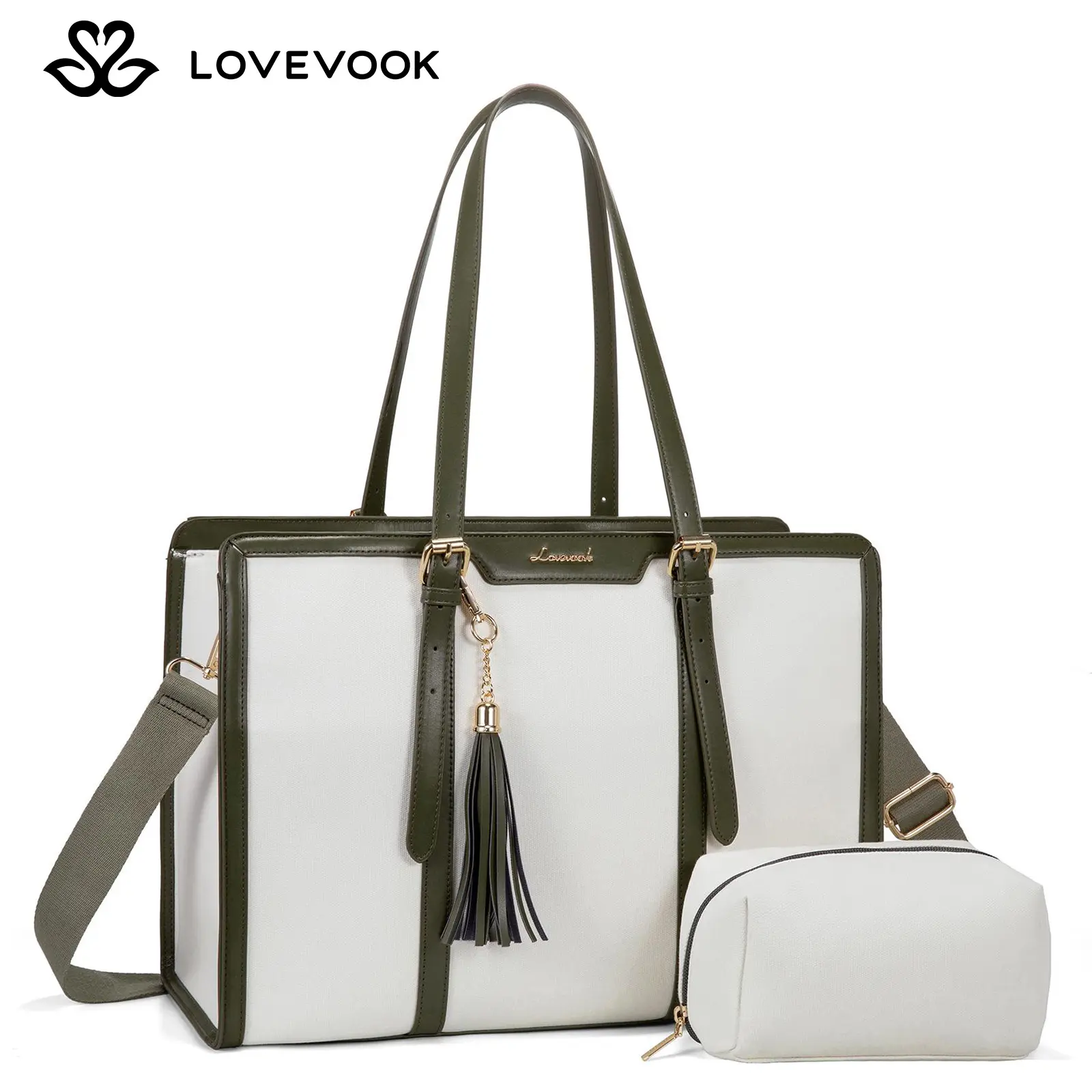 White&green(Canvas-Leather edge)