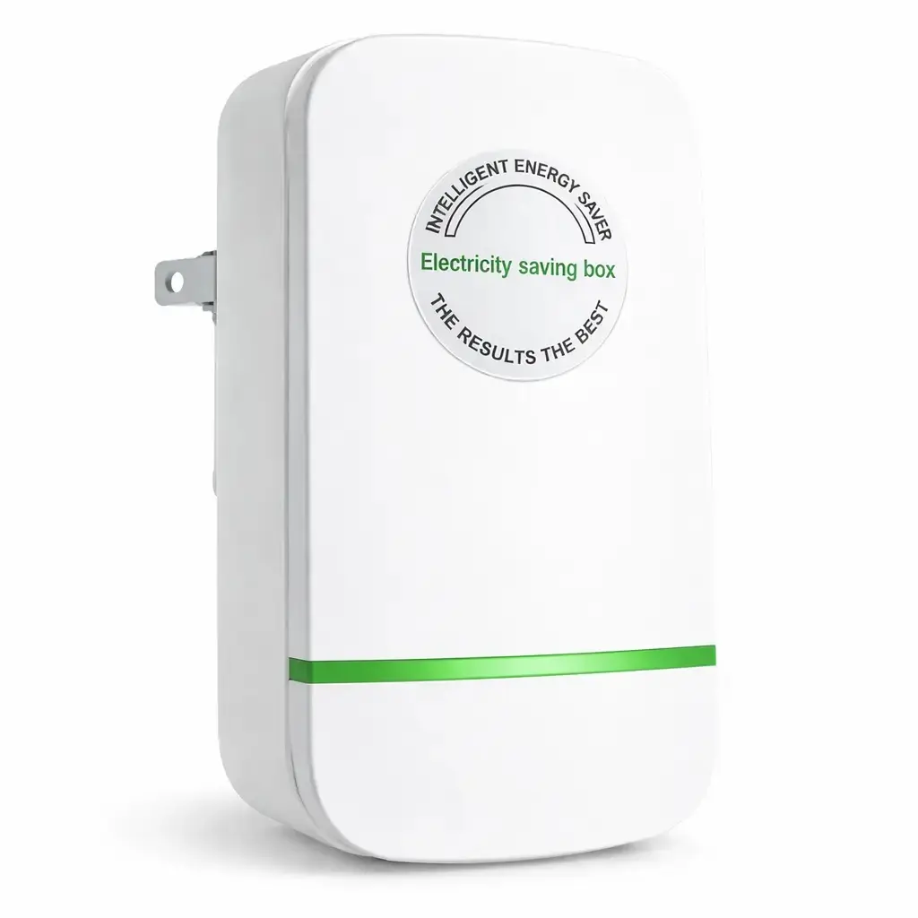 US Plug Indoor Plug-In Power Box Saver, 2026 Updated Design, 90-250V Input, Easy-to-Use for Home Appliances, Energy Saving Plug, Socket Saver