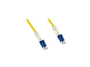 Nippon Labs OS2 Duplex Single Mode LC / LC 9 /125 Fiber Optic Cable 5M, Yellow