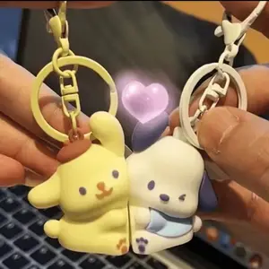 Kawaii Dog Magnetic Keychains - Perfect for BFFS - Ideal for Collecting and Displaying - High-Quality Magnetic Keychains women