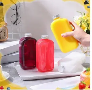 [Clear Plastic Bottles] 24 Pack Clear Plastic Bottles with Caps, Reusable Mini Beverage