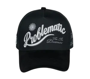 CHIQUETE HATS BLACK PROBLEMATIC SNAPBACK HAT CHPROBLEMATIC