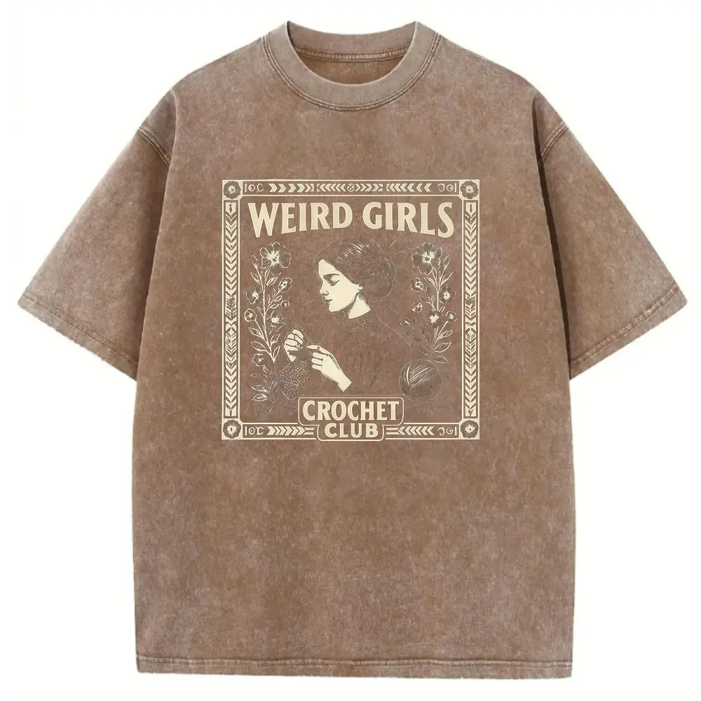 Washed T-shirt-Coffee