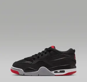 Air Jordan 4 RM GS FQ7938-061 - Black and Red Colorway with Air Cushioning