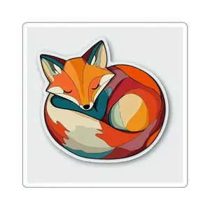 Sleeping Fox Sticker