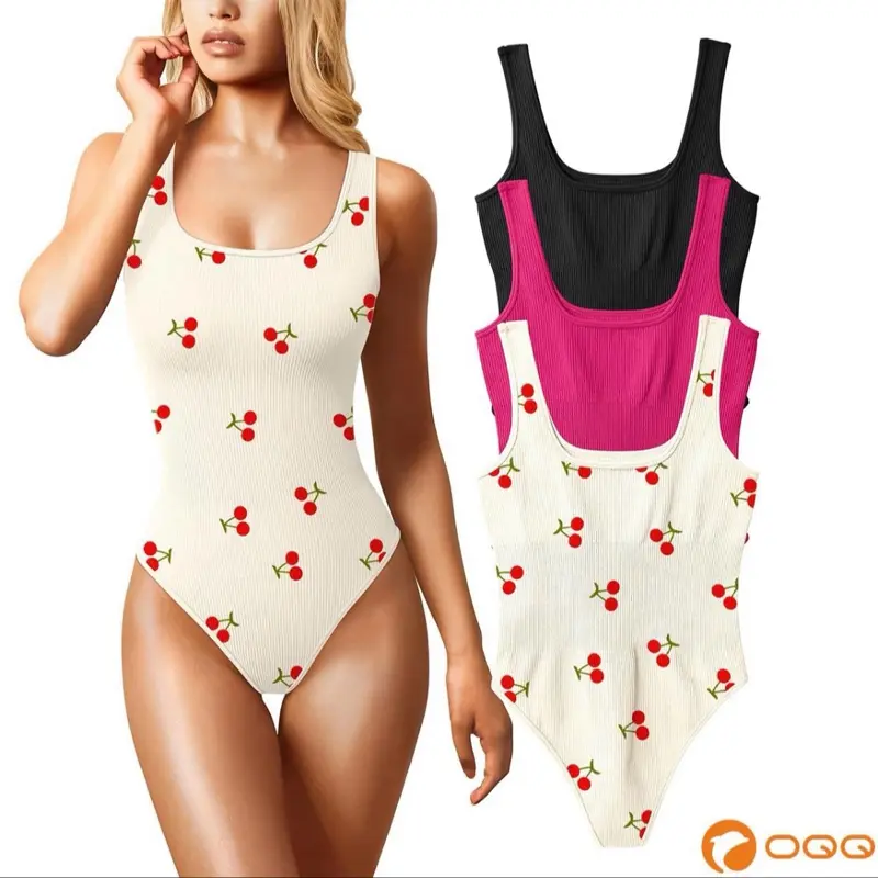 Cherry Print Bodysuit for Women - Comfortable & Stylish Womenswear