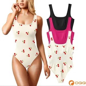 Cherry Print Bodysuit for Women - Comfortable & Stylish Womenswear