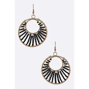 Beaded Wired Fashion Earrings