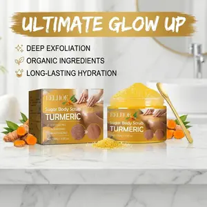 Turmeric Nourishing Scrub 100g -Infused with natural turmeric extract andmoisturizing ingredients.Gently exfoliateswhile deeply hydrating the skin, leaving itsmooth, supple, and radiant.