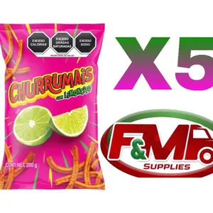 5 CHURRUMAIS CON LiMoNCiTo Snack - Delicious Mexican Snack