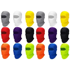 18pcs Full Face Balaclava Mask for Men & Women - Sun Protection, Cooling Neck Scarf Bandana Hat for Cycling, Running, Camping, Hiking, Fishing - Breathable Polyester, Machine Washable, Outdoor Sports Gear | Versatile Headwear | Durable Headgear