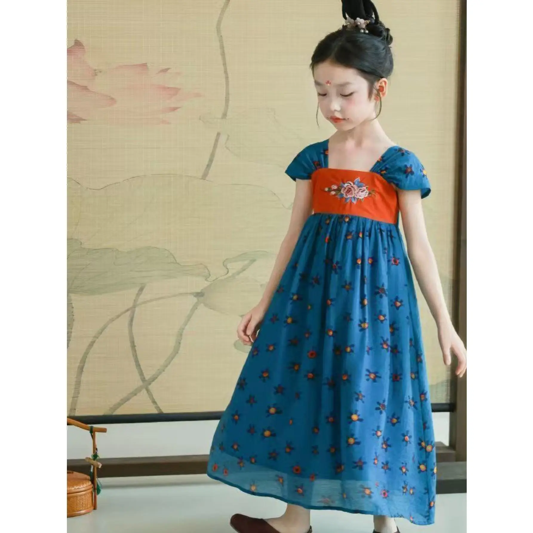 Girls' Hanfu Summer New Style New Chinese Style National Style Ruqun Ancient Costume Performance Outfit Tang Suit
