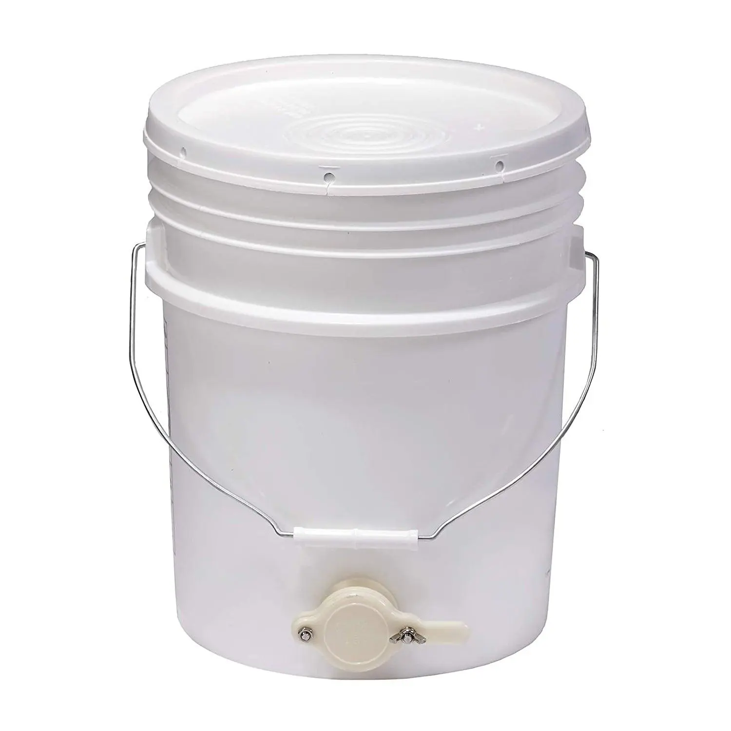 Little Giant BKT5 Plastic Honey Bucket with Honey Gate for Beekeeping, 5 Gallon