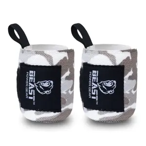 Beast Power Gear Improved Lifting Support & Stability - Gym Wrist Wraps for Weightlifting 14" Premium Quality Hand Wraps with Thumb Loop - Weight Lifting Wrist Wraps for Pain & Support