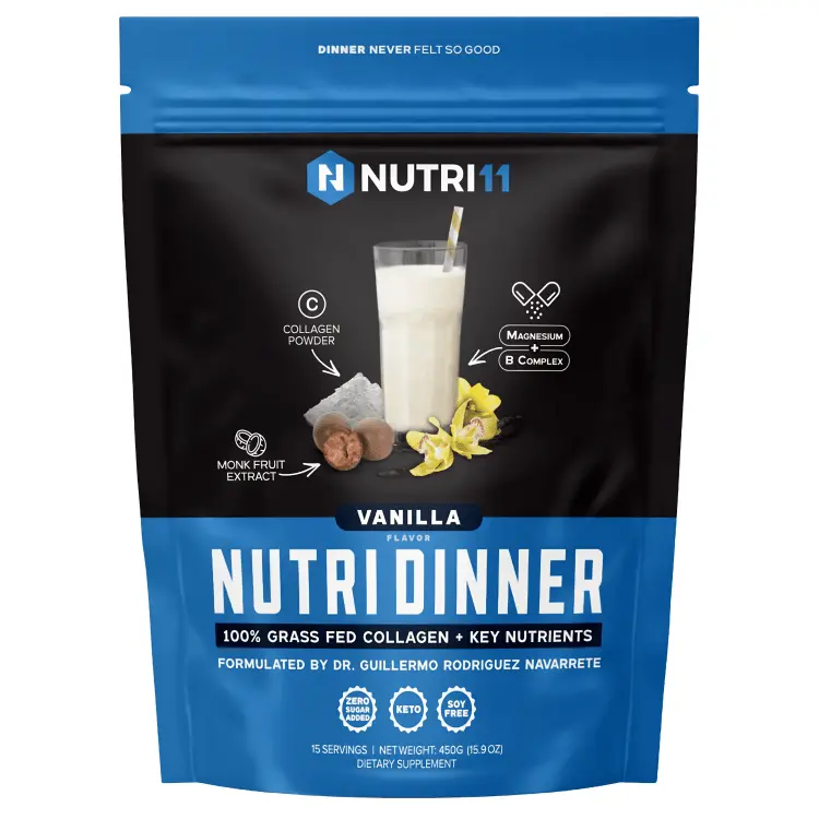 Nutri Dinner Vainilla 453g | Instant Vanilla Fortified Meal Replacement Mix, Complete Nutrition