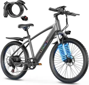 Electric Bike for Adults, 1500W Peak Ebike with 48V 12Ah Removable Battery, 26 inch Electric Bicycles for Commute, City Cruiser E-Bike for Adult, Step-Thru,7-Speed, Up to 25MPH 65 Miles
