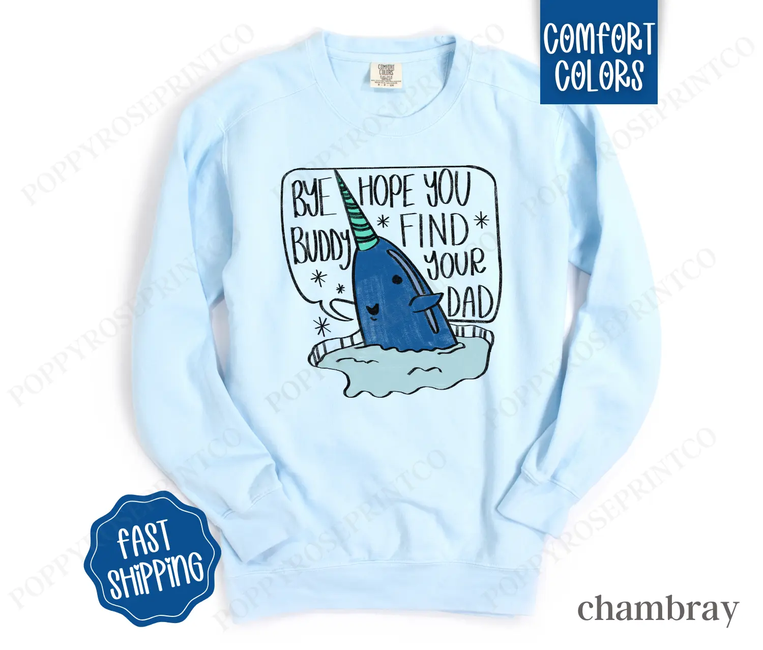 Funny Elf Sweatshirt Comfort Colors Elf Christmas Sweater, Womens Holiday Crewneck