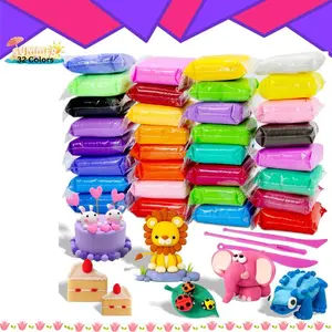 Air Dry Clay Kit , Modeling Clay Set with 3 Sculpting Tools, Safe & Non-Toxic DIY Craft Clay for Kids, Creative Art & Handmade Gift Toys, Perfect for Summer Holidays & Activities, School Projects