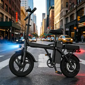 2026 New Upgraded 14" Lightweight Foldable Mini Ebike - 500W Motor, Pure Aluminum Frame, 22Mph Top Speed, 40 Mi Max Range, E-Assist, Ebike Controller, Ideal for Campus Rides, Grocery Runs, Foldable Bike