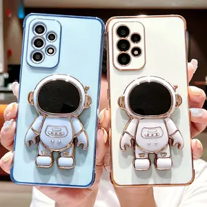 Luxury Astronaut Case for Samsung Galaxy A13 A53 A12 A52 5G S20 FE S22 S21 S23 Ultra S22 plus A23 A33 A52S 4G Kickstand Cover