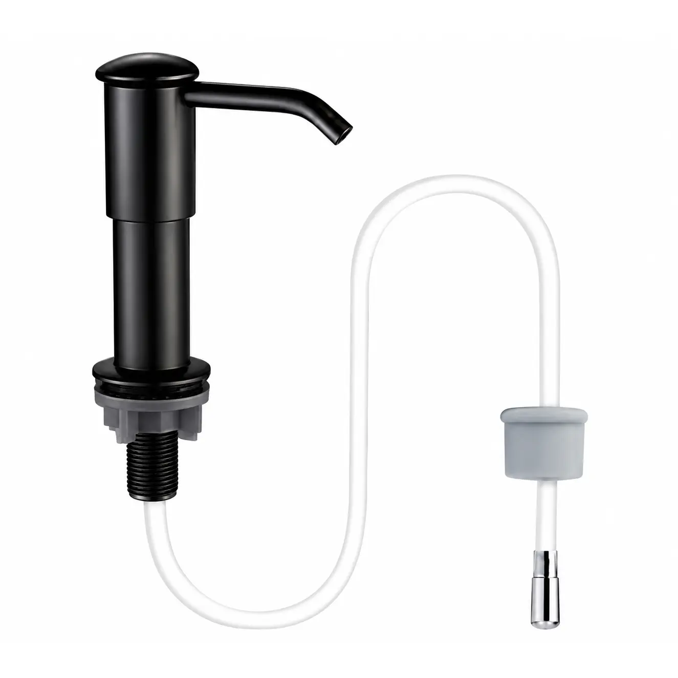 rv accessories Black Sink Soap Dispenser, car accessories Kitchen Sink Soap Dispenser with Extension Tube, Under Sink Soap Dispenser Pump, High Suction Power, No Refill Needed