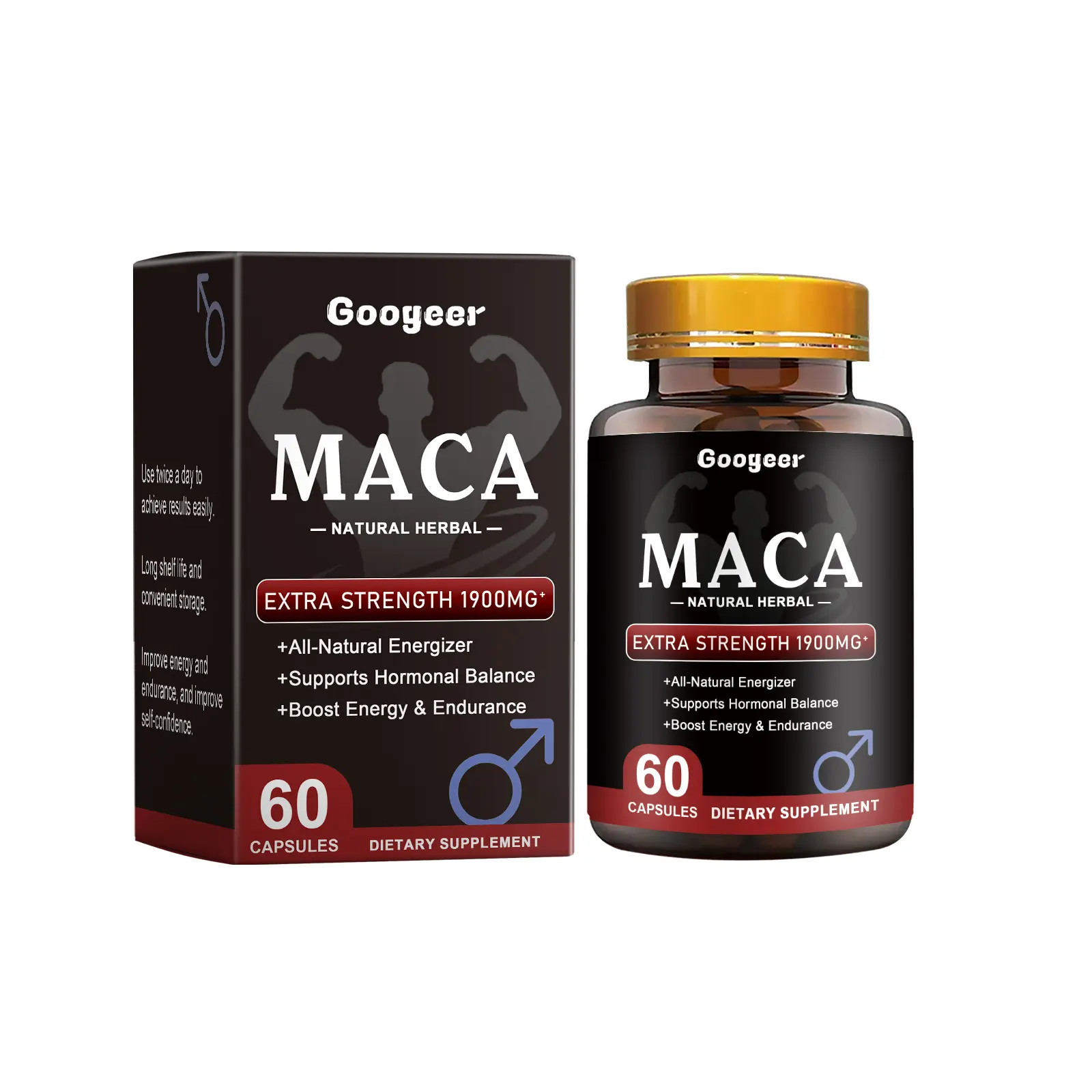 Googeer Nutra Maca Root Capsules for Women  More for Women & Men's Optimum Health Organic Maca Root Supplement For Women Veggie Capsules
