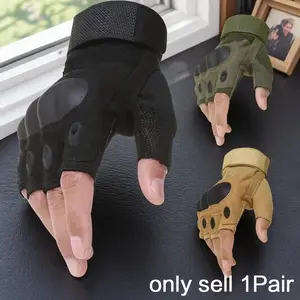 Half Finger Tactical Training Gloves, Breathable Quick Drying Non-slip Gloves, Multifunctional Protective Gloves for Outdoor Sports, Workout Accessories, Outdoor Activity Gloves, Multi Purpose Glove