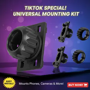 4PCS 17mm Ball Joint Mount Socket  4-Button Lock Tightening Nut Replacement for CarPlay Screen, GPS & Phone Hoder Mothers Day Gifts for Mom Grandma - Birthday Day Gifts for Women