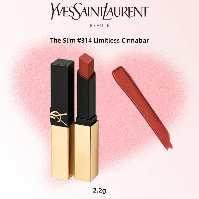 Yves Saint Laurent The Slim #314 Limitless Cinnabar Lipstick 2.2g - Bold Red Shade